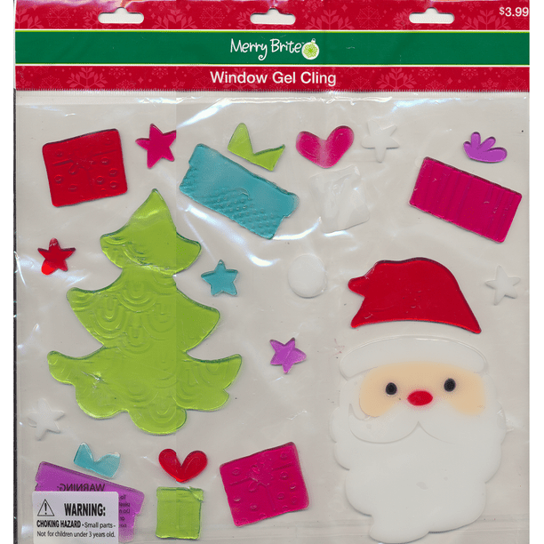 Merry Brite Window Gel Cling