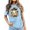 Light Blue, variant on Yuhangmm Womens Halloween Shirts T Shirt with Cute Graphics Soft Round Neck Casual Tee for Daily Lightweight Top with Playful Design Grey L