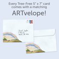thumbnail image 3 of Tree-Free Greetings Pet Sympathy Greeting Card 2 Pack, 5x7, Sweet Cat Rainbow (GT69206), 3 of 5