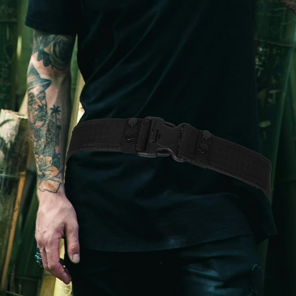 HEMOTON 2pcs Outdoor Utility Work Belt Outer Belt Mountaineering Belt Adjustable Camping Waist Belt