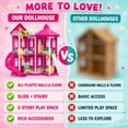 thumbnail image 6 of JoyStone Dollhouse Playset for Girls, Doll House with Furniture and Doll, Upgraded Durable Plastic Construction with Warm LED Lights, Pretend Playhouse Toy Gift for Kids Ages 3+, 6 of 9