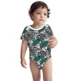 thumbnail image 3 of Daiia Tropical Leaves Printed Unisex-Baby Short Sleeve Onesies Bodysuits Baby Climbing Clothes Soft and Comfortable Romper with Expandable Shoulder Design-18 Months, 3 of 8