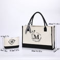thumbnail image 2 of Women Tote Bag Fashionable Mommy Handbag Spacious Shopping Beach Purse Durable Casual Carryall, 2 of 4