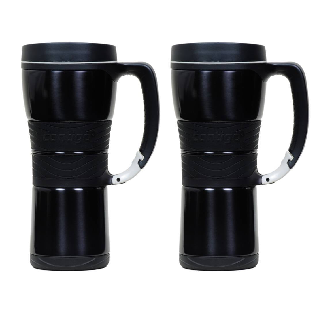 16oz Ignite USA Contigo EXD110A02 Extreme Vacuum Insulated Stainless Steel Travel Mug with Handle Black 16 oz
