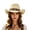 P151 Beige, variant on Summer Womens Beach Hats For Hiking Cowboy Lightweight Straw Sunhat With Drawstring Fashion Wear Outdoor Ladies Women Classic Cap Beige
