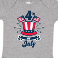 thumbnail image 4 of Inktastic 4th of July with Hat Flags and Stars Boys or Girls Baby Bodysuit, 4 of 5