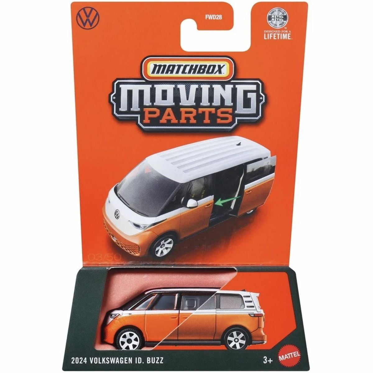 Matchbox 1987 Volkswagen Golf Mix 1 Cabriolet Moving Parts 2025