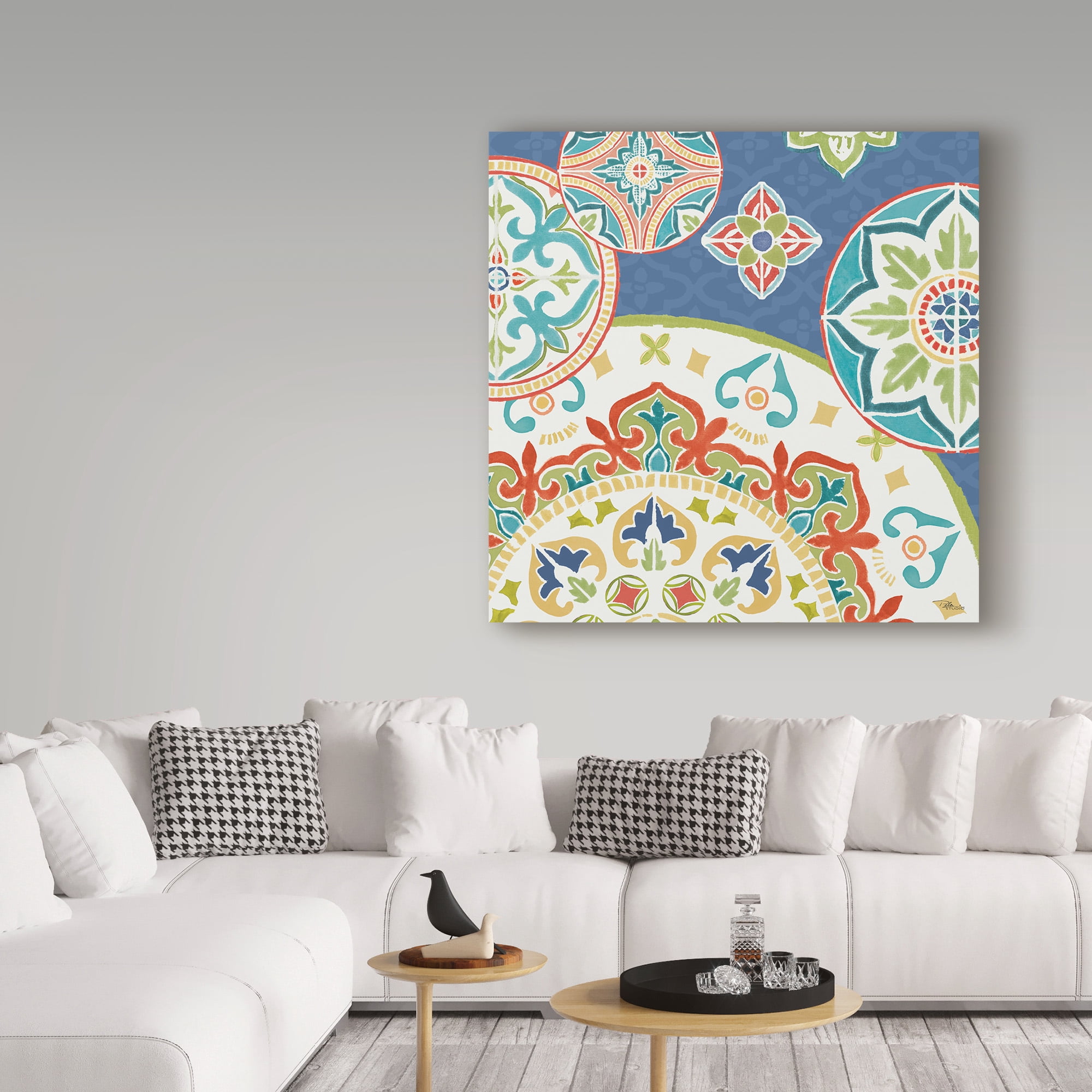 Trademark Fine Art 'Colorful Journey III Blue' Canvas Art by Pela Studio