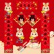 thumbnail image 5 of Farfi 1 Juego de coplas de Año Nuevo 2023 coplas del Año del Conejo coplas tradicionales chinas del Festival de Primavera para el hogar, 5 of 5