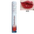 thumbnail image 5 of 2 Lápiz labial con espejo de flores, textura mate, brillo labial resistente al agua, tinte labial de larga duración, 5 of 5