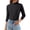 Black#25, variant on Mock Neck Tops for Women Trendy Loose Fit Turtleneck Long Sleeve Shirts Mockneck Casual Tunic Basic Tees Turtle Neck Thermal Undershirt Turtlenecks 3/4 Sleeve Tops Blouses Underwear