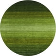 thumbnail image 1 of Ahgly Company Indoor Round Contemporary Dark Forest Green Abstract Area Rugs, 5' Round, 1 of 6
