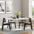 thumbnail image 1 of Modway Lippa 60" Round Modern Wood Top Dining Table in White, 1 of 8