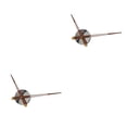 thumbnail image 2 of Injueey Clock Movement Clock Mechanism Replacement Parts Decor Pointers Home Wood Plata 2piezas, 2 of 4