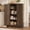 Weathered Brown, variant on Homieasy 43" Tall Farmhouse Kitchen Pantry Cabinet, Small Food Storage Huch Cabinet with 3 Adjustable Shelves for Small Spaces, Weathered Brown