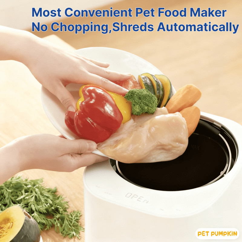 Automatic Pet Food Maker - Smart Pet Meal Prep Machine,4L Large Capacity Dog & Cat Food Processor with 8 Textures, One-Touch Steam & Stir, No Chopping Required,100+ Nutritious Recipes