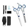 thumbnail image 4 of Juego de tijeras de peluquero profesional, 10 piezas de tijeras para cortar el cabello Juego de tijeras para cortar el cabello Kit de tijeras de acero inoxidable resistente y resistente, 4 of 8