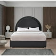 thumbnail image 6 of Meridian Furniture Milo Black Fabric Queen Bed, 6 of 7
