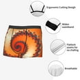 thumbnail image 3 of Pofeuu Orange Rotating Print Men’s Boxer Briefs, Moisture-Wicking Underwear, Regular,Trunk-Small, 3 of 5