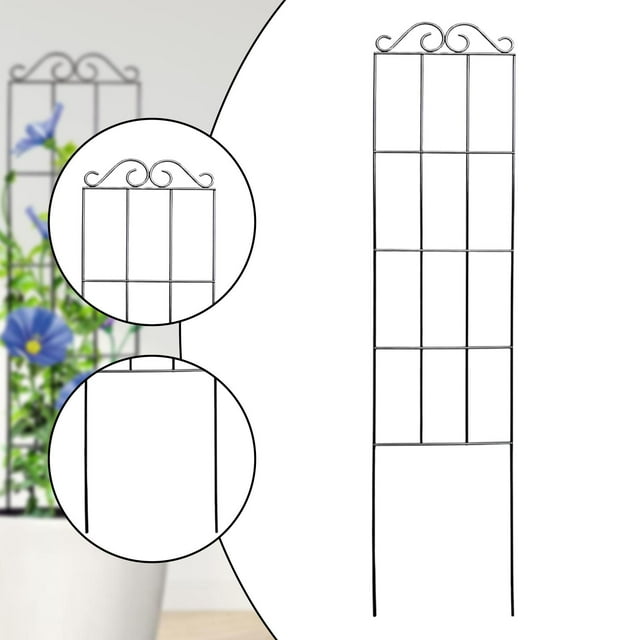 Enrejado de jardín para plantas trepadoras, soporte de plantas de metal inoxidable, torre para macetas de interior, verduras, pepinos y flores.