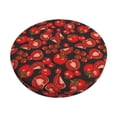 thumbnail image 6 of Uemuo Tomato Pattern Round Bar Stool Seat Covers Washable Stool Cushion Slipcover Elastic Bar Chair Covers-, 6 of 7