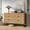 54''W Fluted, variant on Furnihold Rattan Dresser for Bedroom Natural Wood Dresser 6 Drawer Dresser for Closet Beside Table for Bedroom, Living Room
