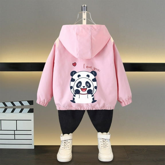 POROPL Toddler Rain Jacket Lightweight Hooded Spring Thin Casual Windbreaker Jacket