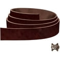 thumbnail image 4 of ELW 9-10 oz. 3.6-4mm Chestnut Straps, Belts, Strips 3.5"x72" 8.9x283cm - Belt Grade Latigo Leather for Cowhide Heavy DIY Craft - Pet Collars, Blanks, Accessory, Jewelry, Key Chains, 4 of 9