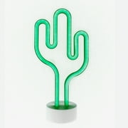 Neon Dorm Indoor Light NS1906026 Battery Operated or USB Powered Glowing Cactus Neon Decorative Sign LED Light Decoration