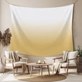 thumbnail image 2 of Yellow Ombre Tapestry for Bedroom Wall Hanging Tapestry, White Gradient Color Modern Abstract Art Ceiling Backdrop Tapestries Poster Blanket Wall Decor for Teens Room Living Room Dorm 59" x 90", 2 of 8