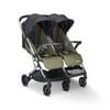 Joovy KooperX2, Compact Double Seated Baby Stroller in Olive, Restored