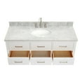 thumbnail image 7 of Ariel W055scwovo Hutton 54" Wall Mounted Single Basin Vanity Set - Grey, 7 of 7