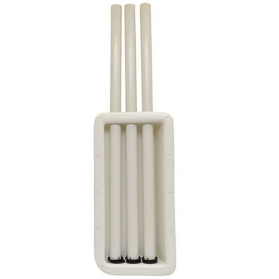 Tracker Marine Boat Rod Holder Box 186896 | 75 x 14 5/8 x 6 1/8 Inch White