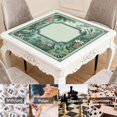 thumbnail image 6 of Green Tropical Birds Botanical Mahjong Mat 31.5x31.5 Inch | Non-Slip And Noise Reduction Mah Jong Table Mat Cover with Carrying Bag For Mahjong Lovers, Poker, Board Games And Dominoes, 6 of 7
