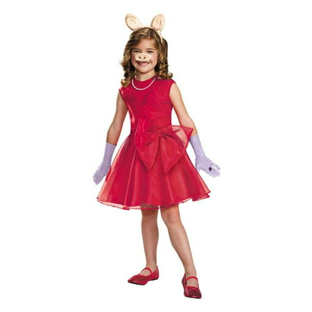 Morris Costumes DG88647L Miss Piggy Classic Child Costume, Size 4-6