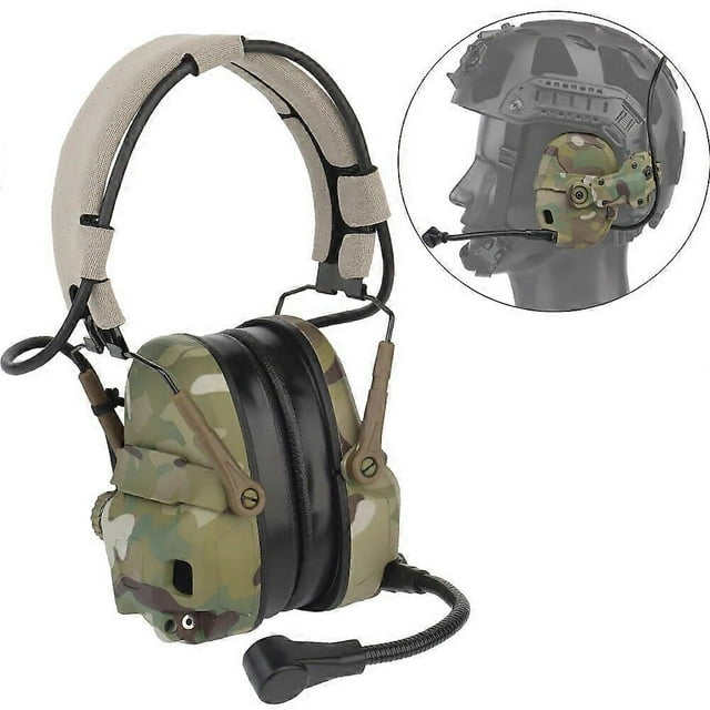 GEN 6 Tactical Headset Hunting Shooting Noise Reduction Headset for OPS Core ARC and Wendy M-LOK Helmet Head Mounted 2 in 1