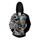 thumbnail image 3 of Sudadera con capucha y estampado de calaveras, cómoda y elegante, nueva, con cremallera, moderna y versátil, para hombre, 3 of 5