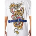 thumbnail image 5 of Criminal Damage Dragon Tiger Fight Back Graphic T-Shirt, White, 5 of 6