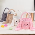 thumbnail image 5 of Kayanuo Easter Plush Bunny Basket for Kids Home Decor Bags Cute Rabbit Bucket with Foldable Ears Handle Egg Hunt Easter Tote Candy Bag Basket for Party Decorations Candy Gifts, 5 of 6