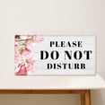 thumbnail image 5 of 2 Sets Do Not Disturb Wood Hanging Sign Plaque White Slogan Sign Rectangle Front Door Sign Flower Pattern Hanging Board for House Porch Yard Bedroom Door Decoration About 11.8x5.9inch, 5 of 9