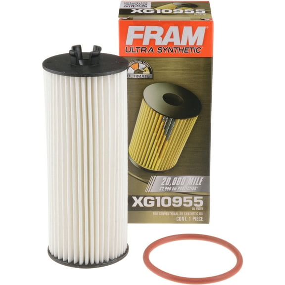 FRAM Ultra Synthetic Oil Filter, XG10955, 20K mile Replacement Filter for Select Vehicles
