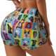 thumbnail image 1 of Balery Cute Dogs Collage Pantalones cortos de entrenamiento estampados para mujer, sin costuras, ajustados, para gimnasio, yoga, correr, deportes, ejercicio activo, fitness.-Large, 1 of 8
