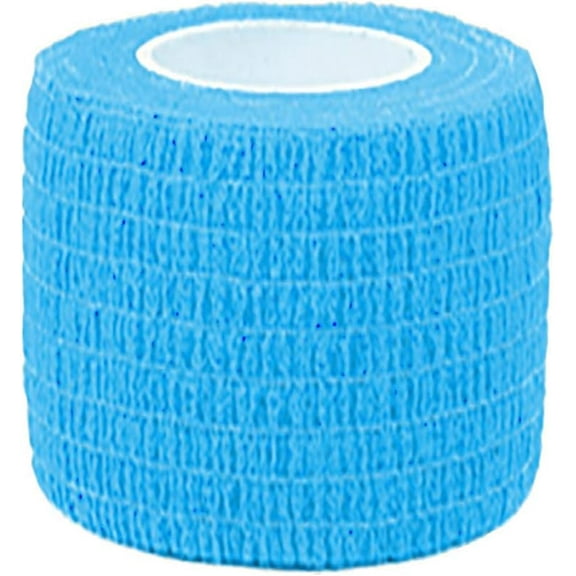 Self Adherent Cohesives Wrap Bandages 2 Inches 4.5M First Aid Tape Elastic Self Adhesive Tape Athletic Sports Wrap Tape Bandage Wrap for Sports Wrist Ankle Safety Belt for Kids (Sky Blue, One Size)