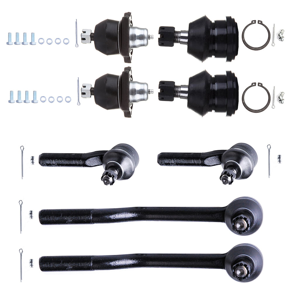 ECCPP Front Ball Joints Tie Rod Ends Comlete Kit for 1986-1994 Nissan D21 RWD 8Pcs 
