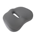 thumbnail image 4 of Cojín ortopédico tipo donut para oficina, espuma viscoelástica, suave y transpirable, color gris, 4 of 14