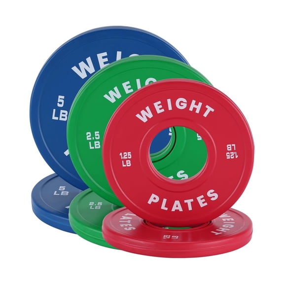 Change Weight Plates Set Fractional Plate Bumper Plates for Weight Lifting,Little Bumper Weight Plates Steel Insert Strength Training Weight Plates