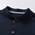 thumbnail image 6 of YTDSCS Little Boys Summer Clothes Outfits for Toddler Kids Short Sleeve Stand Collar Pullover T Shirt Tops +elastic Waist Shorts 2PCS Set, 6 of 9