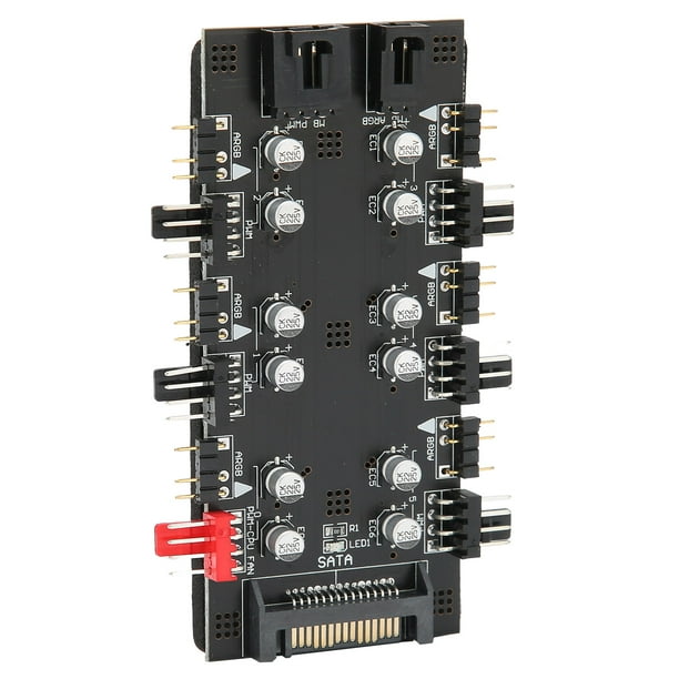 Pwm Extender Module ARGB Hub Extender6 Way Splitter Hub PWM Hub Extender PIN Fan Port ...