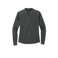 thumbnail image 3 of MERCER+METTLE Women's Double-Knit Bomber | Lightweight Zip Up Jacket for Women, Casual Bomber Jacket for Work & Everyday Wear - Anchor Grey XS, 3 of 4