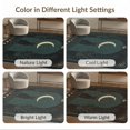 thumbnail image 7 of ODIKA 8'x10' Washable Area Rug Durable, Non-Slip Dark Teal Gold Celestial Cat Design Mystical Moon and Starry Night Motif for Living Room, Under Sectional, Family, 7 of 7